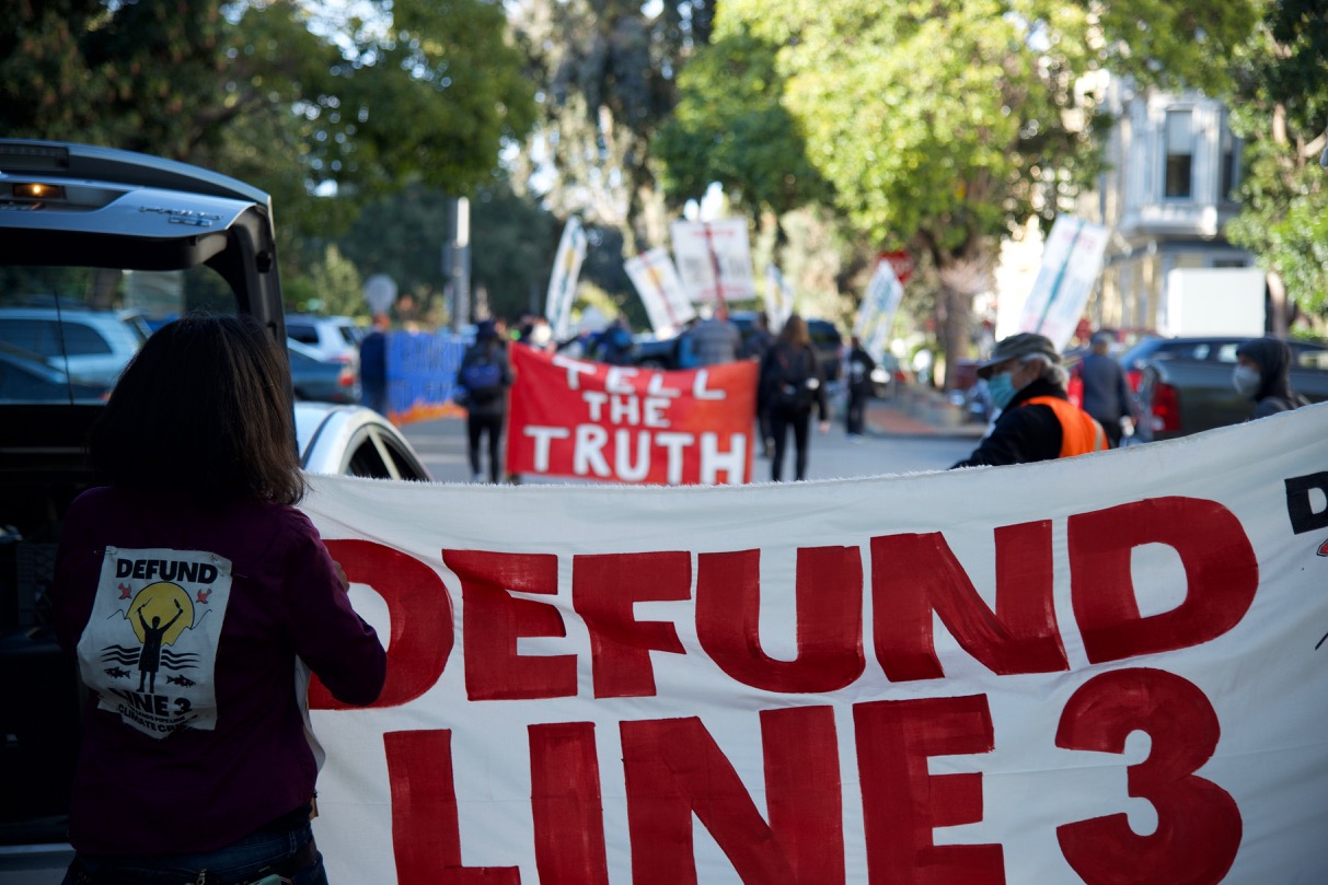 XRSFBay Confront Chase Bank in Solidarity with 'Stop Line 3' Indigenous Water Protectors in Minnesota:March 11th, 2021